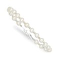 thumbnail image 1 of White Sterling Silver bracelet Gemstones Pearl Freshwater 7.25 in 2 mm, 1 of 2