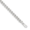 thumbnail image 1 of White Sterling Silver bracelet San Marco 7.5 in 7 mm, 1 of 4