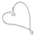 thumbnail image 1 of White Sterling Silver bracelet Themed Cubic Zirconia CZ 5.5 in, 1 of 2