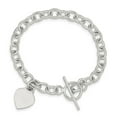 thumbnail image 1 of White Sterling Silver bracelet with Stations Flat Back 7.25 in 14 mm 6.5, 1 of 2