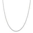 thumbnail image 1 of White Sterling Silver chain Cable 20 in 1.95 mm Rhodium-plated 1.95mm, 1 of 3