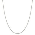 thumbnail image 1 of White Sterling Silver chain Cable Diamond-cut 18 in 1.75 mm, 1 of 5