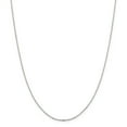 thumbnail image 1 of White Sterling Silver chain Cable Flat 20 in 1.15 mm, 1 of 5
