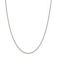 thumbnail image 1 of White Sterling Silver chain Rope Diamond-cut 18 in 1.7 mm, 1 of 5