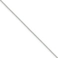 thumbnail image 1 of White Sterling Silver chain Rope Diamond-cut 8 in 1.1 mm, 1 of 4
