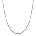 thumbnail image 1 of White Sterling Silver chain Rope Pendant 16 in 2.75 mm, 1 of 5