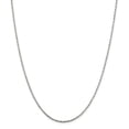 thumbnail image 1 of White Sterling Silver necklace Box chain Pendant 24 in 1.75 mm, 1 of 5
