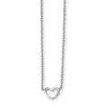 thumbnail image 1 of White Sterling Silver necklace Cable Themed 16 in 1.09 mm 18, 1 of 1