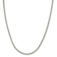 thumbnail image 1 of White Sterling Silver necklace Curb chain 20 in 3.5 mm, 1 of 5