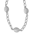 thumbnail image 1 of White Sterling Silver necklace Link, Fancy 17.5 in 14 mm, 1 of 4