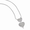 thumbnail image 1 of White Sterling Silver necklace Snake Themed Cubic Zirconia CZ Clear 18 in 1 mm, 1 of 3