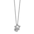 thumbnail image 1 of White Sterling Silver necklace with pendant Cubic Zirconia CZ, 1 of 2
