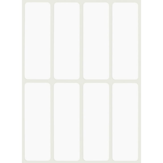 White Sticker 3x1 inch  Write on Labels for Organizing, Paper Sticker Sheet Tags  200-Pack by Royal Green
