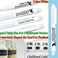 thumbnail image 1 of White Sticker Pen Chalkboard Glass Liquid Blackboard for Marker Chalk StationeryWhite liquid erasable chalk1 X PenGuczhu, 1 of 2