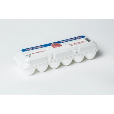 White Stock Foam Egg Cartons "Farm Fresh Eggs" w/ FREE SHIPPING* Eggs not included