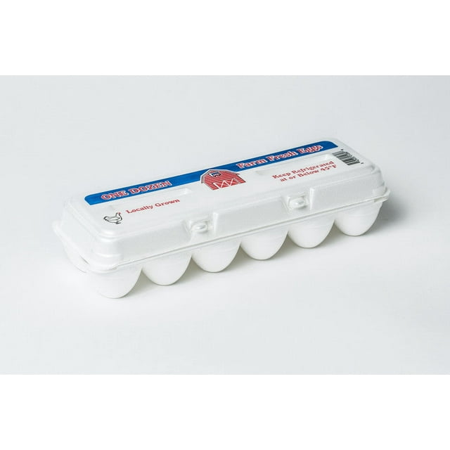 White Stock Foam Egg Cartons "Farm Fresh Eggs" w/ FREE SHIPPING* Eggs