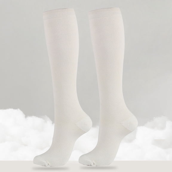 White Stockings Copper Fiber Compression Nylon Nylon Pressure Calf Socks Outdoor Sports Socks Multi Color Sequential Socks