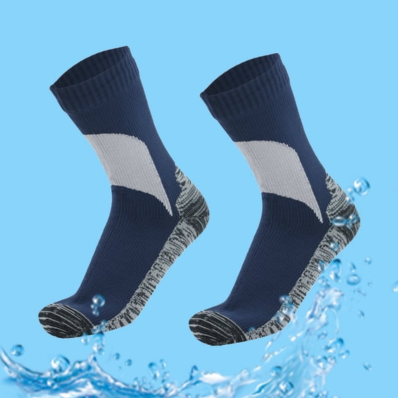 White Stockings Men's Outdoor Wading Sports Diving Mid Tube Socks