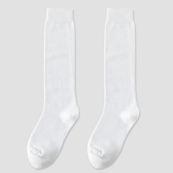 White Stockings Women's Winter Thickening Warm Medium Length Leg Socks Keep Warm Sock High The Knee Lightweight Cotton Socks