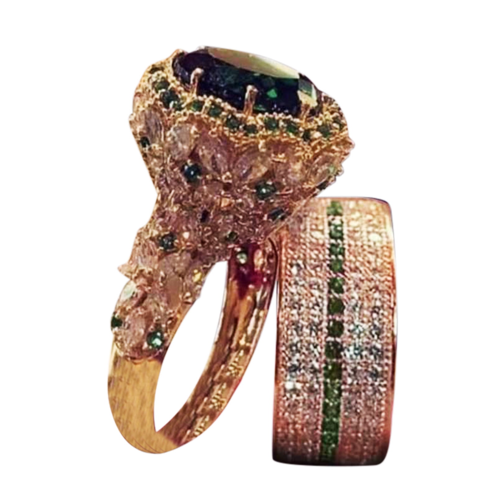 White Stone Ring, Handmade Cut, Wedding Engagement Jewelry Gift Rings ...