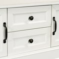 thumbnail image 1 of White Storage Bench For Living Room With 2 Drawers, Cabinets & Cushion Drawers Detachable Soft Seat -, 1 of 6