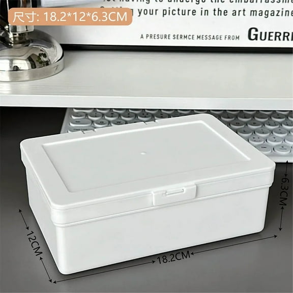 White Storage Box Idol Idol Albumes Photo Storage Box Idol Photo Small Card Collection Organizer Stationery Storage Container