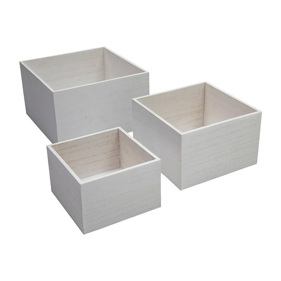 White Storage Box Set 3 Pieces