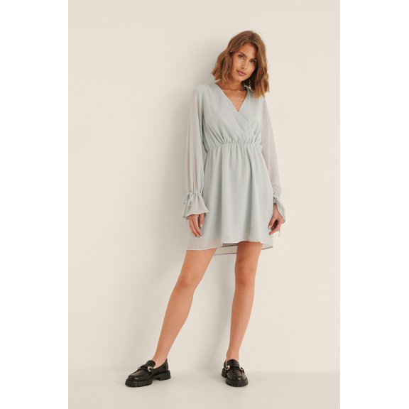 White Strap Tie Mini Dress