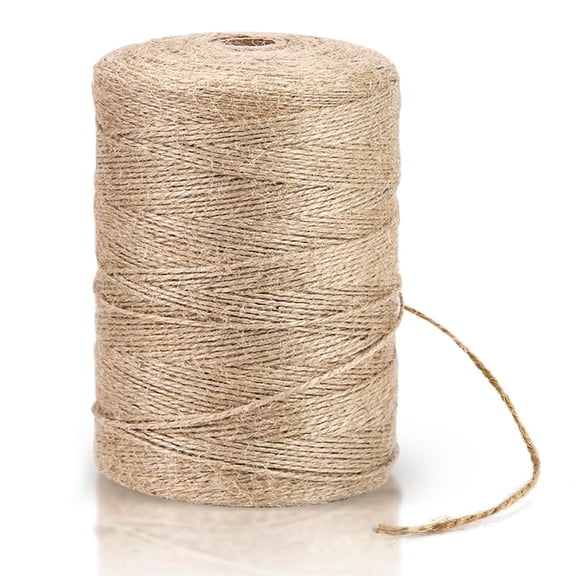 White String, Cotton Bakers Twine, 328 Feet 2MM Natural White Cotton String for Crafts, Gift Wrapping Twine, Home Decor, Gift Packaging