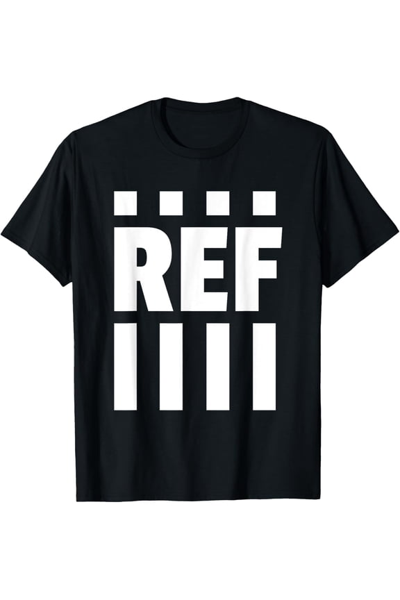 White Striped Referee Official Game Day T-Shirt