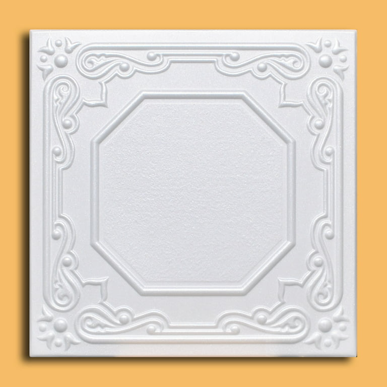 White Styrofoam Ceiling Tile Lisbona