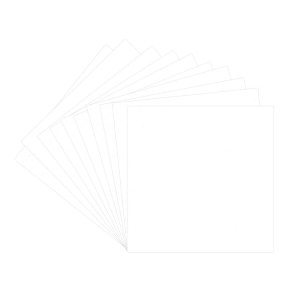 White Suede 10x10 Uncut Art Mat Board - No Opening - 10 Mats