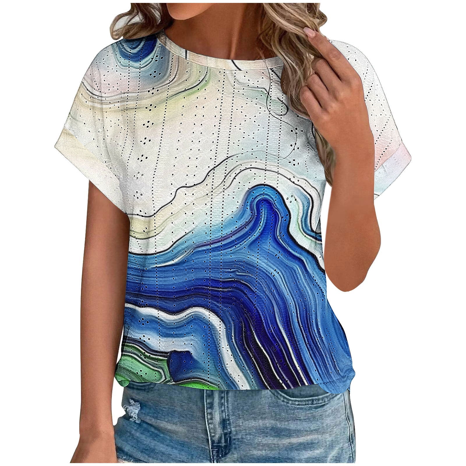 White Summer Tops for Women Dressy Work Blouses for Women Office ...