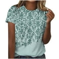 thumbnail image 1 of White Summer Tops for Teens Long Black Shirts for Leggings Summer Button Boho Top, 1 of 4