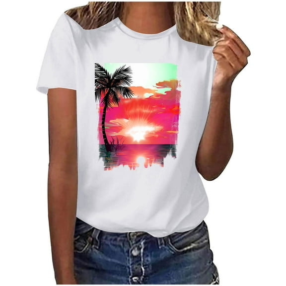 White Summer Tops for Women Cotton Soft T Shirts Loose Fit My Orders Placed Recently By Me