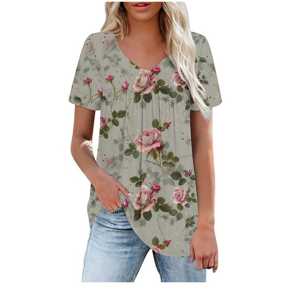 White Summer Tops for Women Plus Size Plus Size Womens Shirts Trendy Drop Shoulder Longline