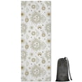 thumbnail image 1 of White Sun Moon Cloud Star Pattern Hot Yoga Mat Towel Non Slip for Hot Yoga - Quick-Drying Yoga Mat Cover with 4 Corner Pockets with Travel Bag - Hot Yoga Towel Non Slip 70"x26", 1 of 6