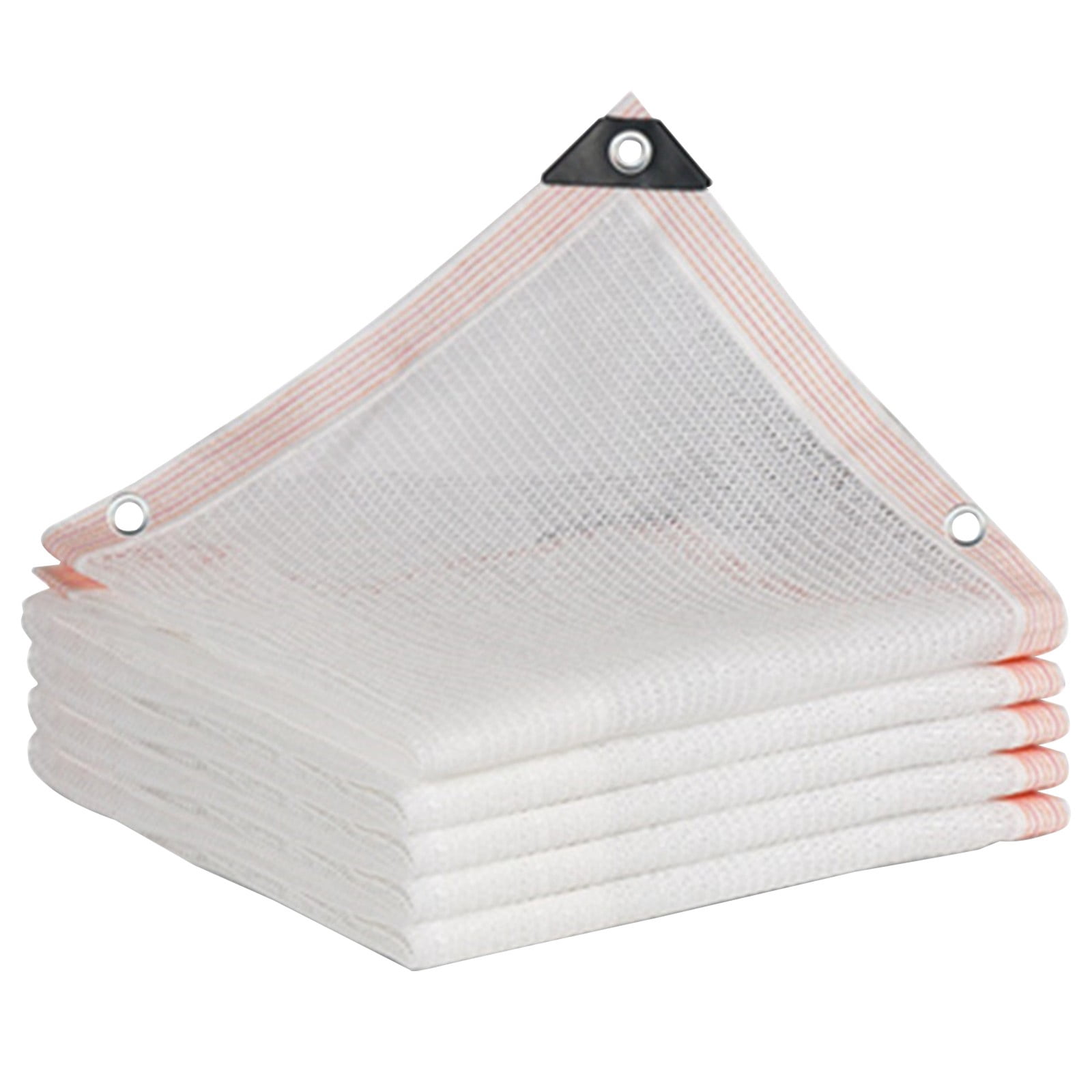 White Sun Shade Cloth 78.74" x 78.74" - Uv Resistant Outdoor Sunblock Mesh for Garden Patio Balcony, Breathable Shade Net for Plants Greenhouse, 50% Shading Rate with Grommets