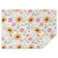 thumbnail image 1 of White Sunflower Colorful Flower Pattern Rectangle Tablecloth 60"x84",Waterproof Polyester Rectangle Table Cloth, Wipeable Spillproof Polyester Tablecloth for Dining, Camping, Indoor and Outdoor, 1 of 5