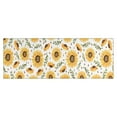 thumbnail image 1 of White Sunflower Leaf Seed Pattern Kitchen Rug Mat,Kitchen Runner Rugs Non Skid Washable,Decorative Kitchen Floor Mats for Kitchen,Sink,Laundry,17"X47", 1 of 5