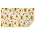 thumbnail image 1 of White Sunflower Leaf Seed Pattern Rectangle Tablecloth 60"x102",Waterproof Polyester Rectangle Table Cloth, Wipeable Spillproof Polyester Tablecloth for Dining, Camping, Indoor and Outdoor, 1 of 6
