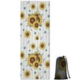 thumbnail image 1 of White Sunflower Letter Pattern Hot Yoga Mat Towel Non Slip for Hot Yoga - Quick-Drying Yoga Mat Cover with 4 Corner Pockets with Travel Bag - Hot Yoga Towel Non Slip 70"x26", 1 of 6