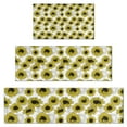 thumbnail image 1 of White Sunflower Pattern Kitchen Rugs Sets Of 3,Kitchen Runner Rugs Non Skid Washable,Decorative Kitchen Floor Mats for Kitchen,Sink,Laundry,17"x30"+ 17"x47" + 17"x59", 1 of 6