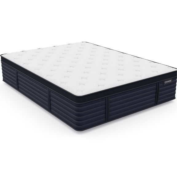 White Surface - Euro - Top Hybrid Feature - Sleep Environment - Medium Feel Luxury