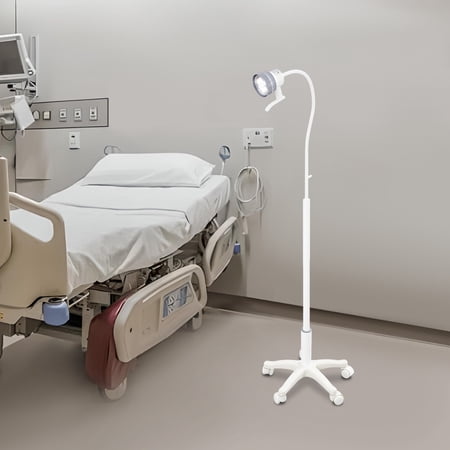 White Surgical Examination Light Medical Exam Lamp LED Examination Lamp w/ Wheels