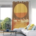 thumbnail image 1 of White Swans Blackout Curtain Panels Drapes Privacy Assured with Light Filtering Curtains for Living room Bedroom Bathroom Window, 1 of 1