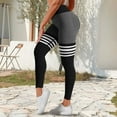 thumbnail image 1 of White Sweatpants Women's Striped Outdoor Leggings High Waisted Hip Yoga Running Pants Fashion Clothing, 1 of 6