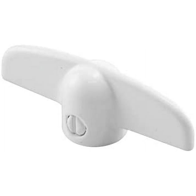 White TCrank Window Handle 11/32" Spline Size for Truth