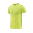 thumbnail image 1 of White T-Shirt Mens 3Xl Tall T Shirts Men's Trendy Slit Hem Solid Color Round Neck Shirts Summer Casual Short Sleeve Tops Comfy Breathable Sports Fitness, 1 of 3