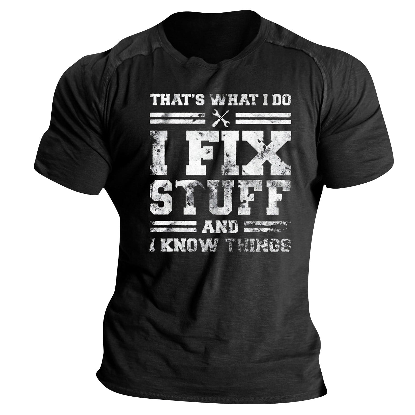 White T Shirt Mens Oversized T Shirt Belly Hiding Shirts for Men Loose